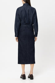 Jeansbluse aus Baumwolle - 252 - Blau