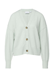 Strickcardigan aus Baumwollmix - 6143-BLUE GREEN - Grün