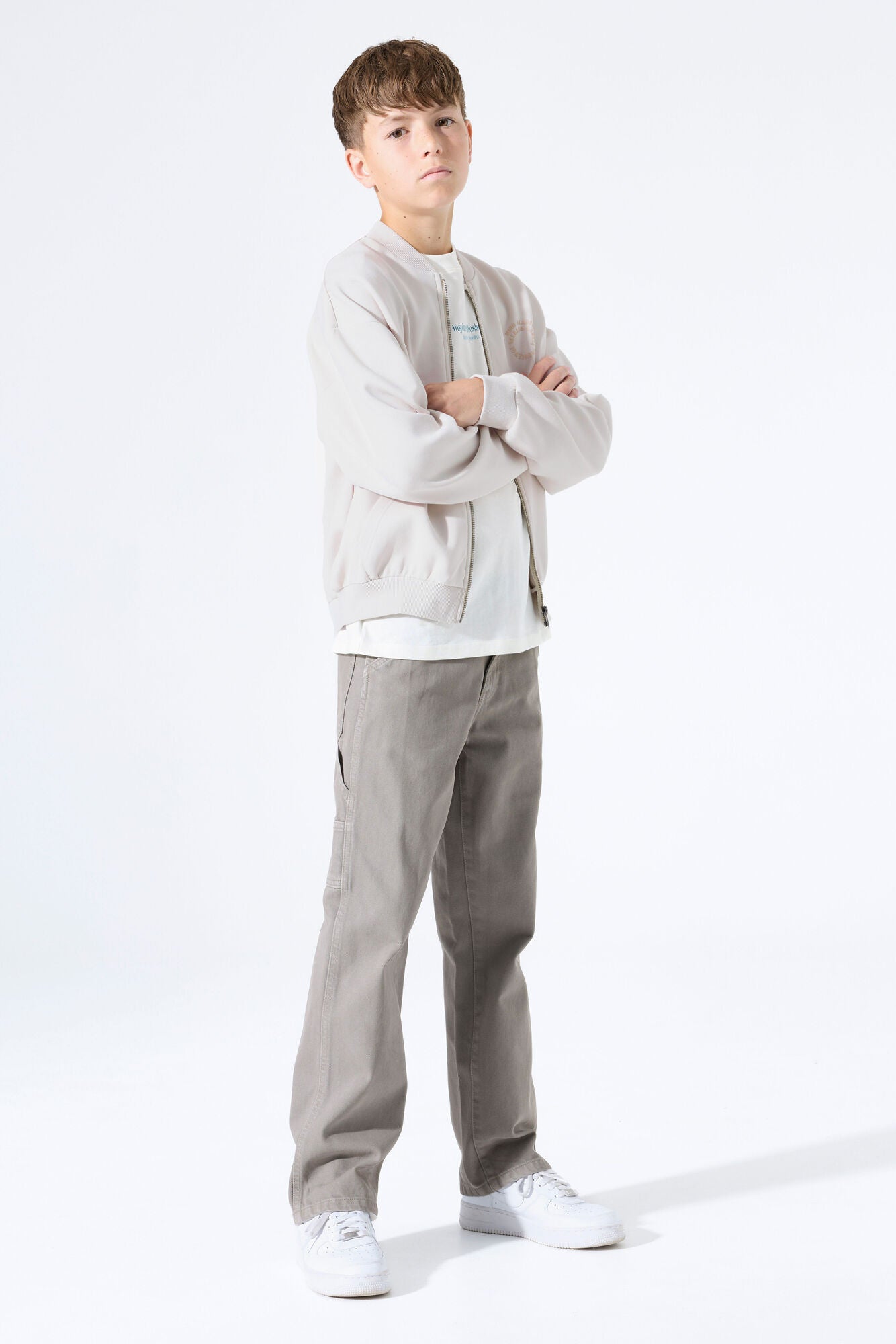 Sweatshirtjacke aus Baumwollmix - 4925-moonbeam - Creme