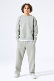 Sweatshirt aus Baumwolle - 6726-desert sage - Grün