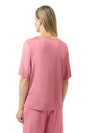 T-Shirt aus Viskosemix - 1747-pink nectar - Pink