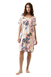 Nachthemd aus Modal - 1737-almond milk - Beige