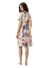 Nachthemd aus Modal - 1737-almond milk - Beige