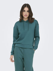Sweatshirt ONPLOUNGE mit Kapuze - Mediterranea - Grün