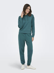 Sweatshirt ONPLOUNGE mit Kapuze - Mediterranea - Grün