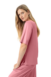 T-Shirt aus Viskosemix - 1747-pink nectar - Pink