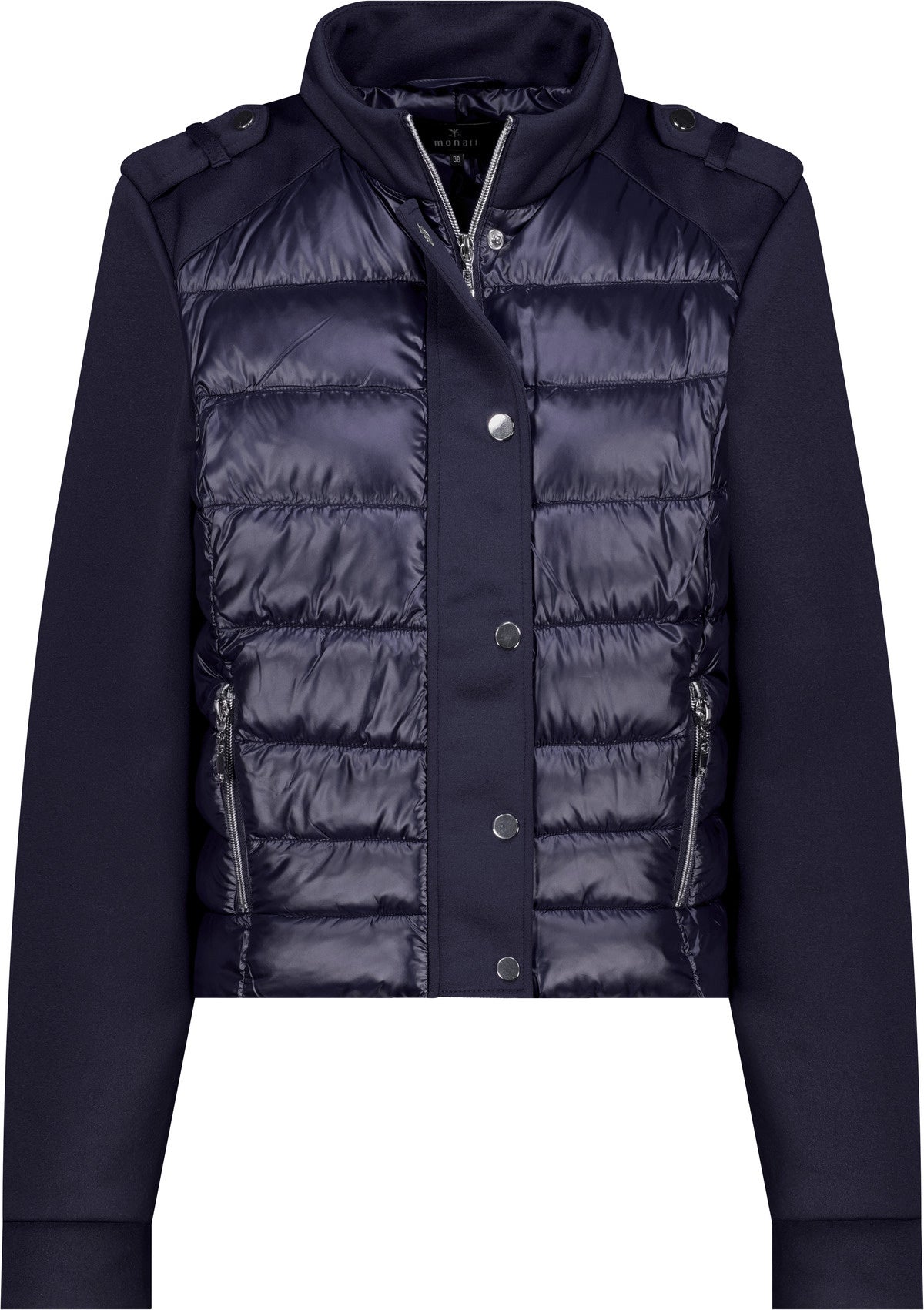 Steppjacke mit Stehkragen - 755 marine - Blau