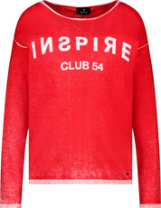 Strickpullover aus Baumwolle - 350 chilli pepper - Rot