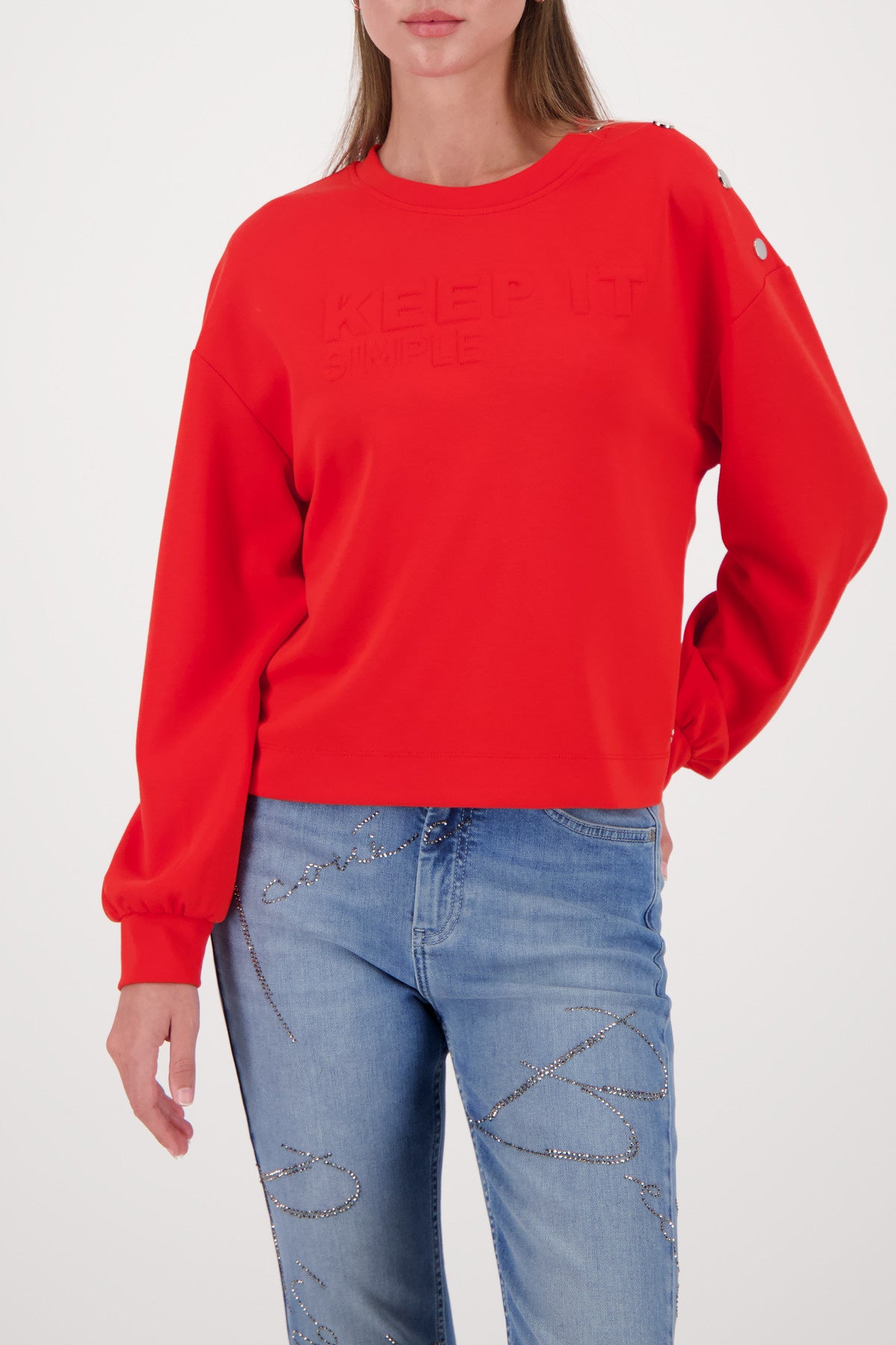 Sweatshirt mit Rundhalsausschnitt - 350 chilli pepper - Rot