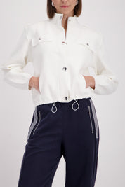 Strickjacke aus Baumwolle - 102 off-white - Weiß