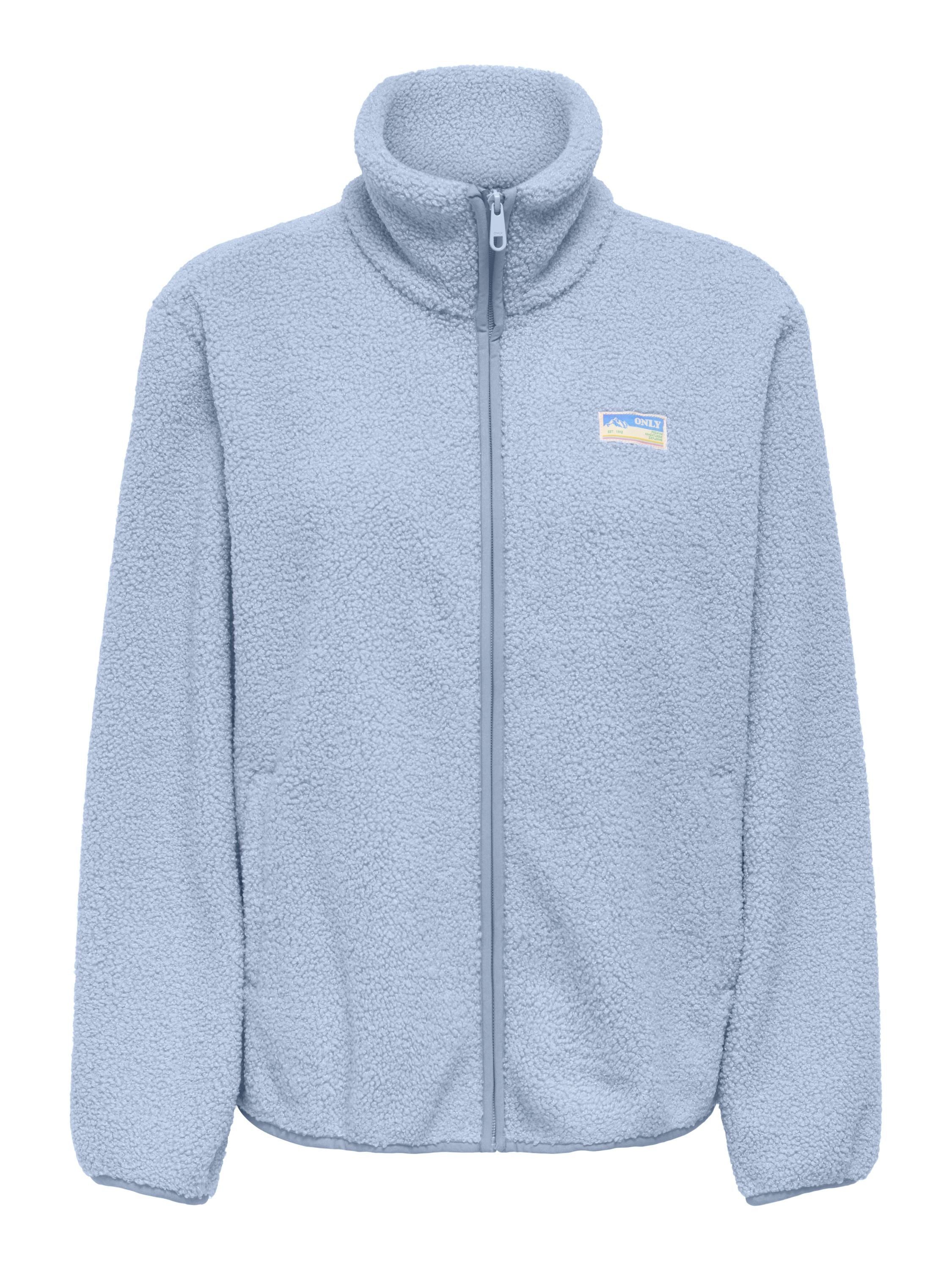 Teddyjacke ONLEVA mit Stehkragen - Cashmere Blue - Blau