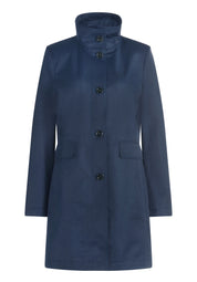 Sommermantel mit Stehkragen - 8538-Deep Navy - Blau