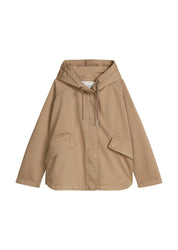 Übergangsjacke aus Baumwolle - 1740-Earthy Taupe - Beige