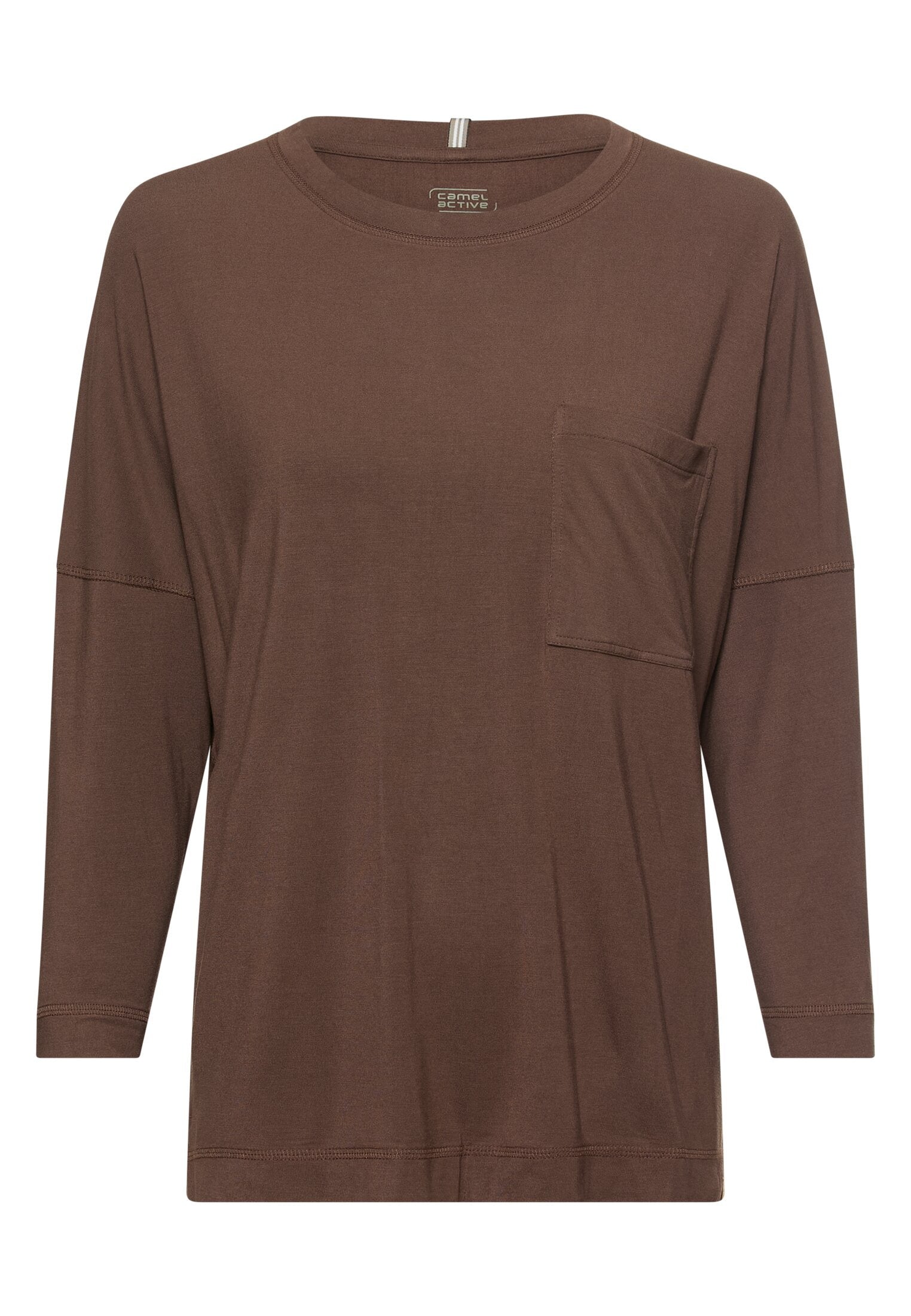 Langarmshirt aus Baumwolle - 29-Brown - Braun