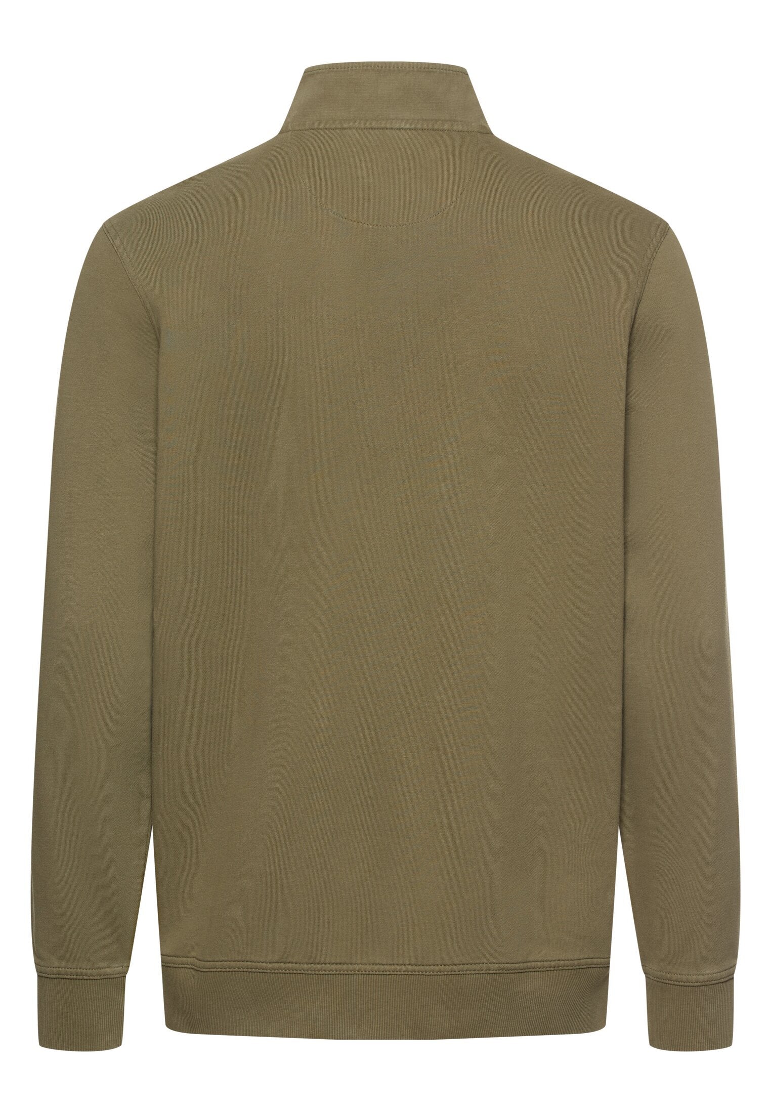 Sweatshirtjacke aus Baumwolle - 35-Deep Olive - Khaki