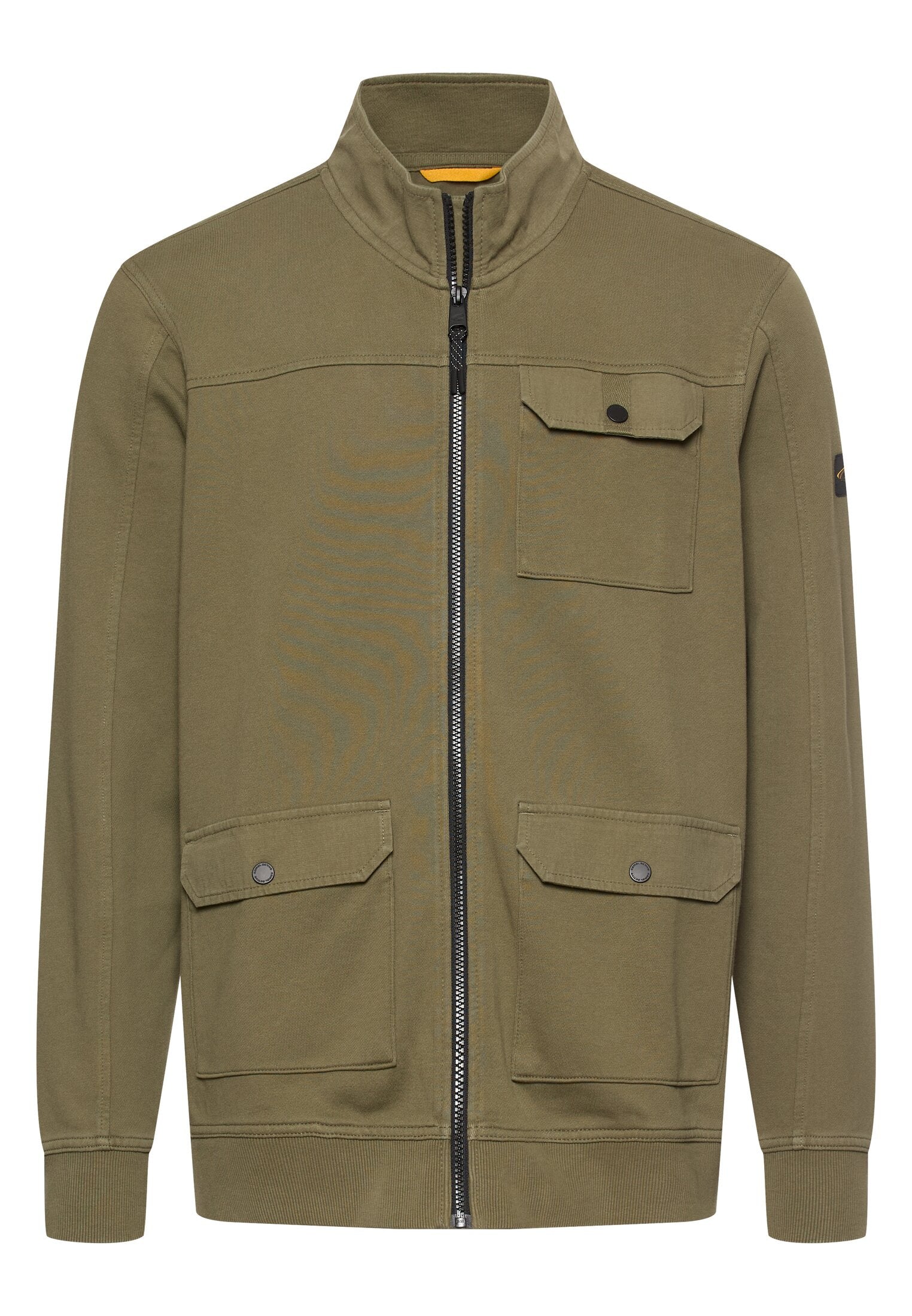 Sweatshirtjacke aus Baumwolle - 35-Deep Olive - Khaki