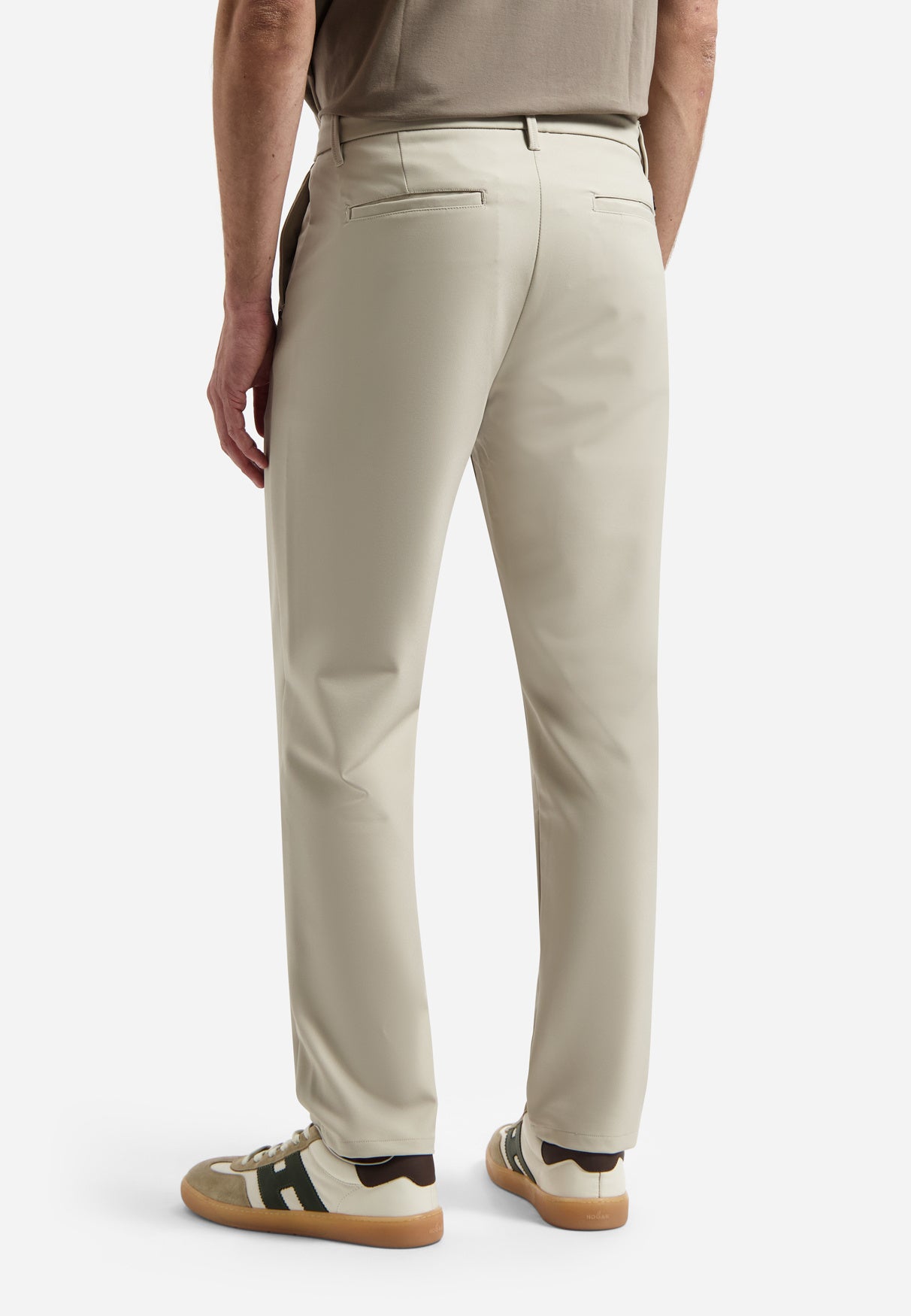 Chinohose 4-WAY STRETCH Relaxed Fit - 014-Stone - Beige
