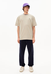 T-Shirt aus Bio-Baumwolle Regular FIt - 3078-sand stone washed - Creme