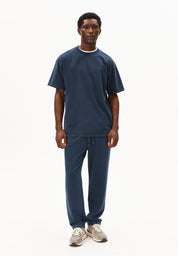 T-Shirt aus Bio-Baumwolle Regular FIt - 3512-night sky washed - Blau