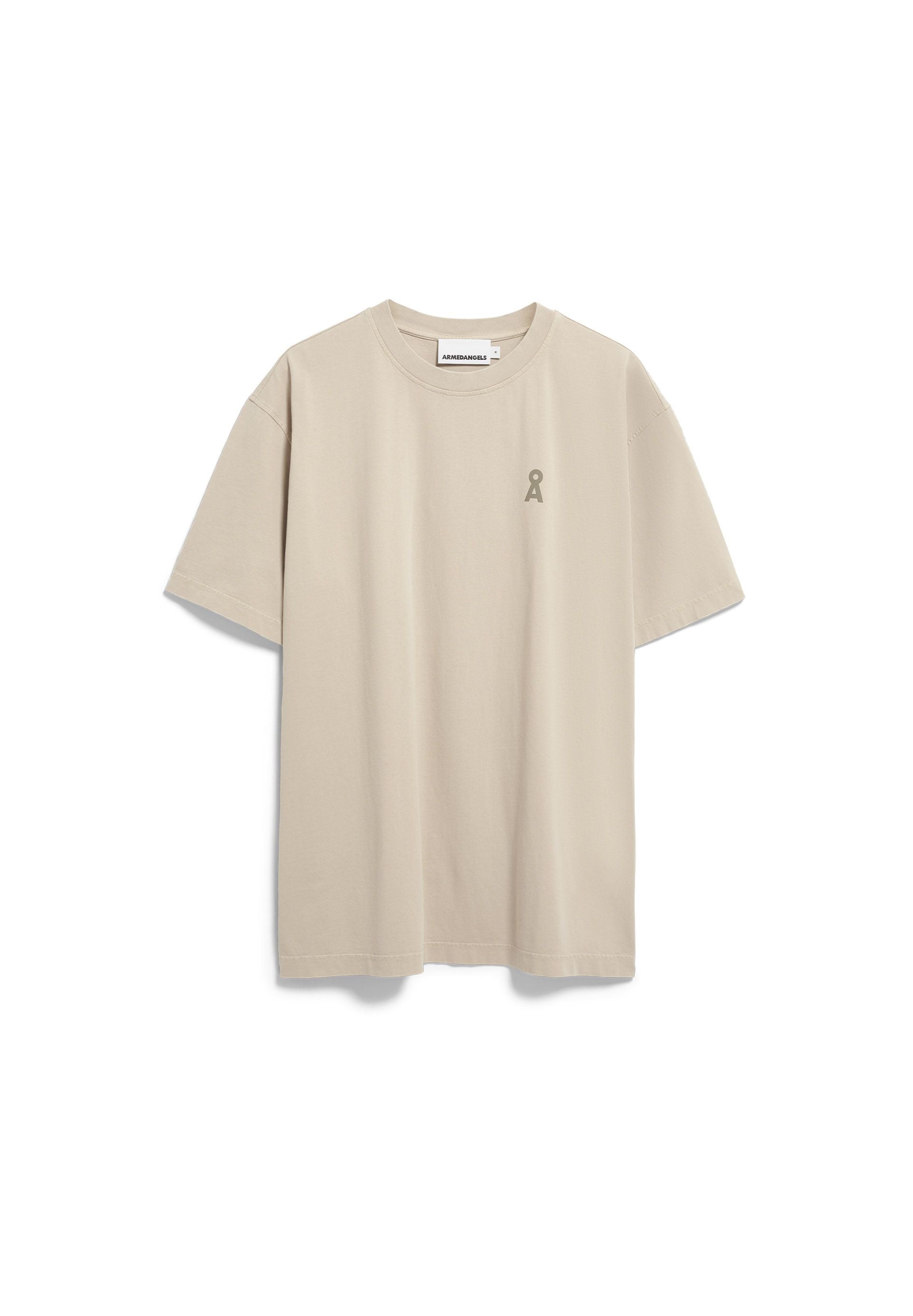 T-Shirt aus Bio-Baumwolle Regular FIt - 3078-sand stone washed - Creme