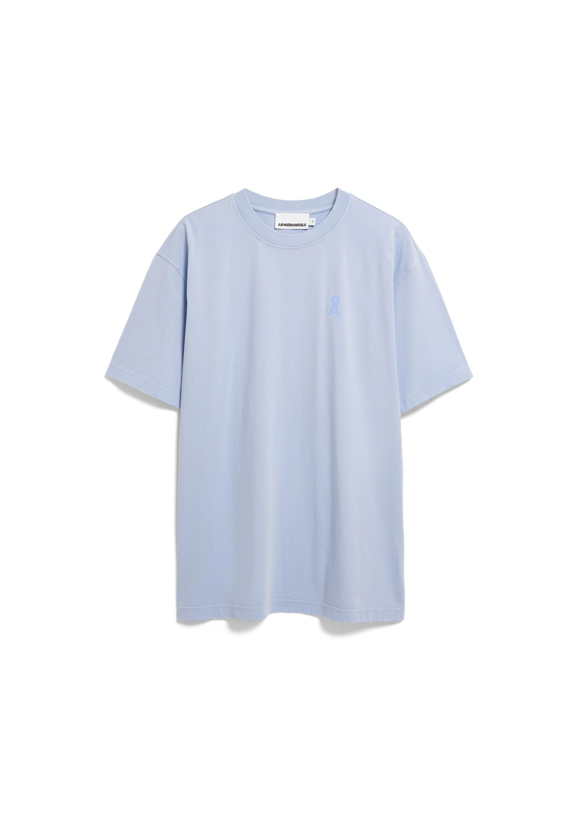 T-Shirt aus Bio-Baumwolle Regular FIt - 3515-wedgwood washed - Blau