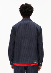 Overshirt HERRINGBONE aus Bio-Baumwolle - 802-rinse - Blau