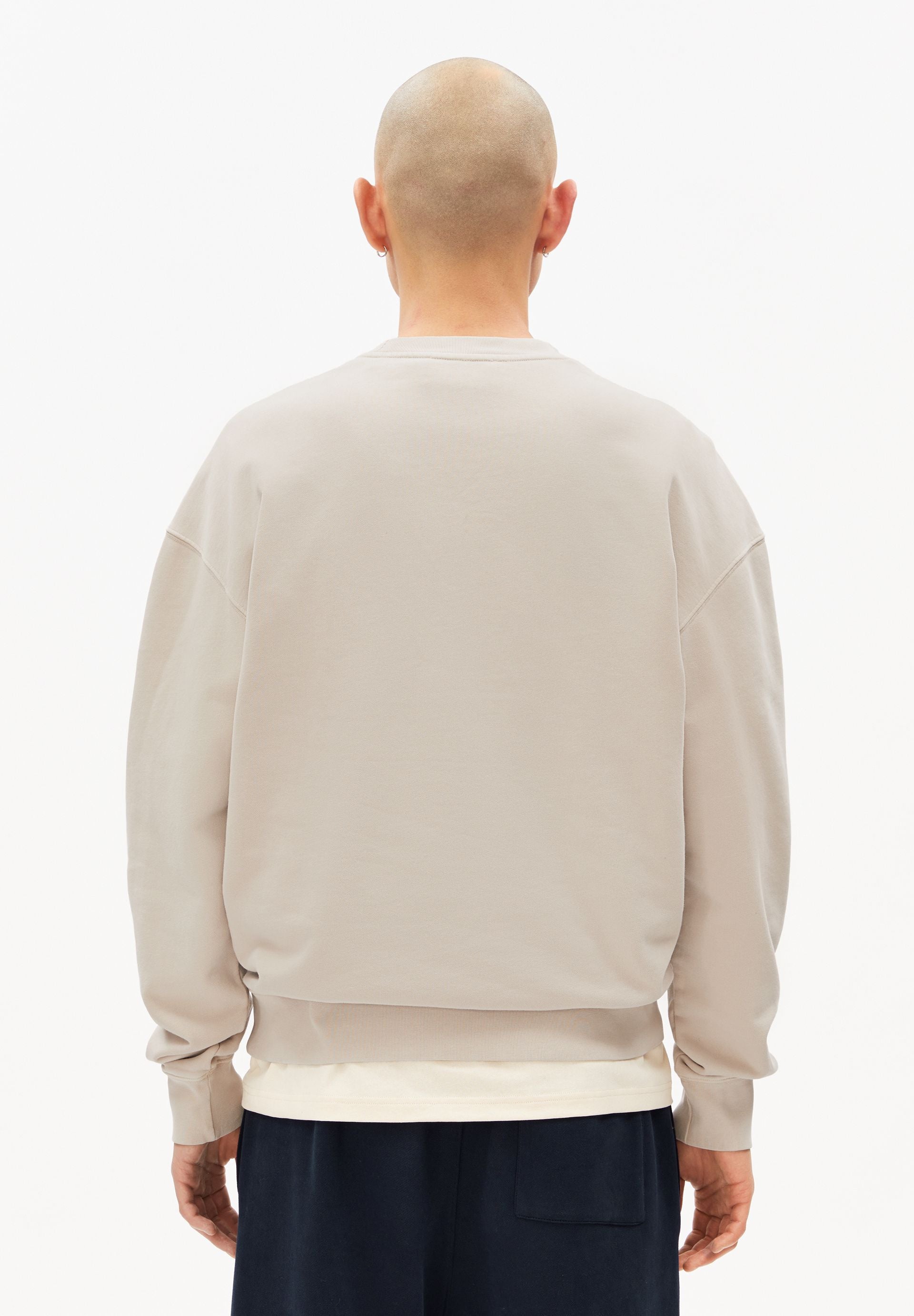 Sweatshirt aus Bio-Baumwolle Relaxed Fit - 3078-sand stone washed - Beige