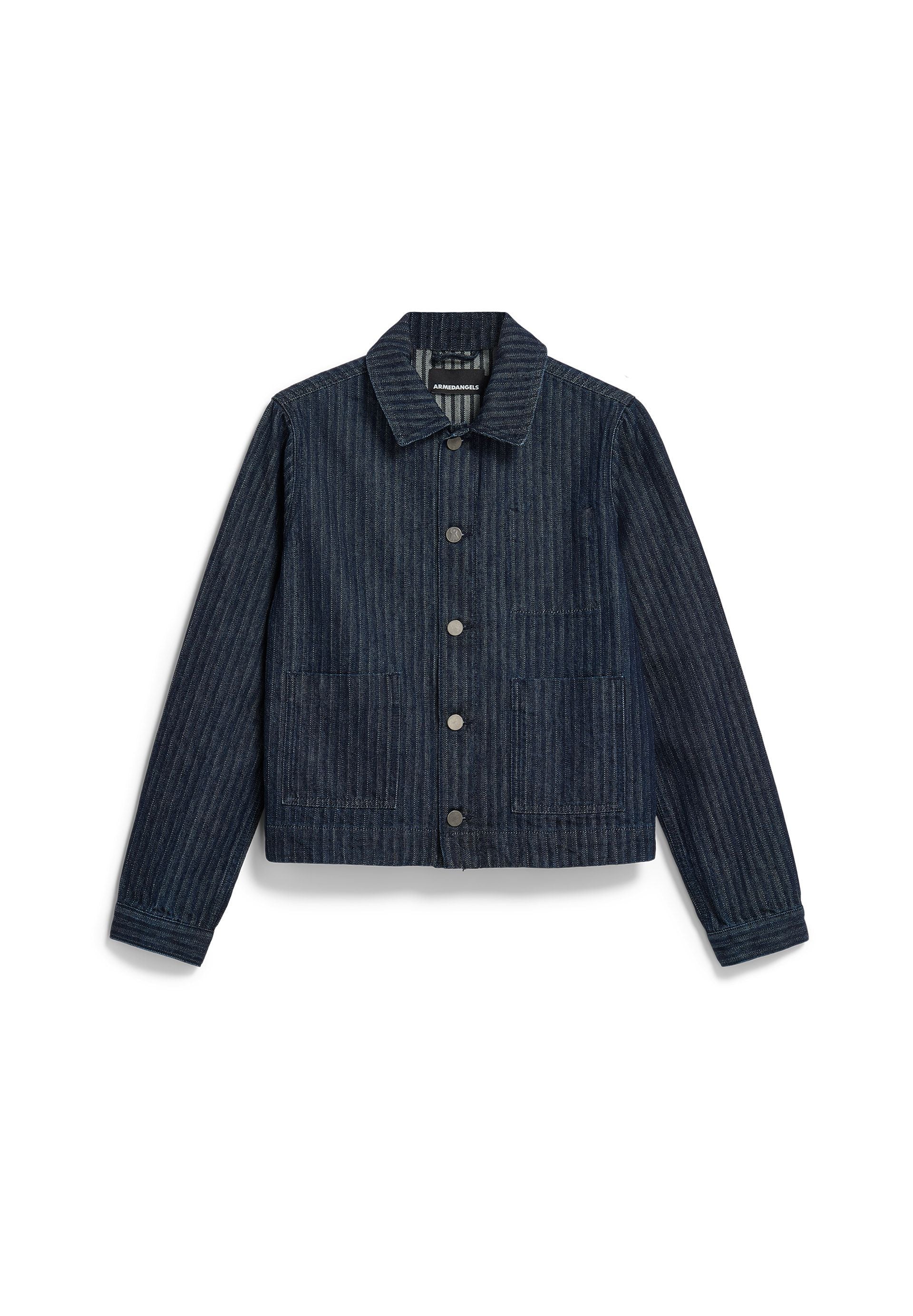 Overshirt HERRINGBONE aus Bio-Baumwolle - 802-rinse - Blau