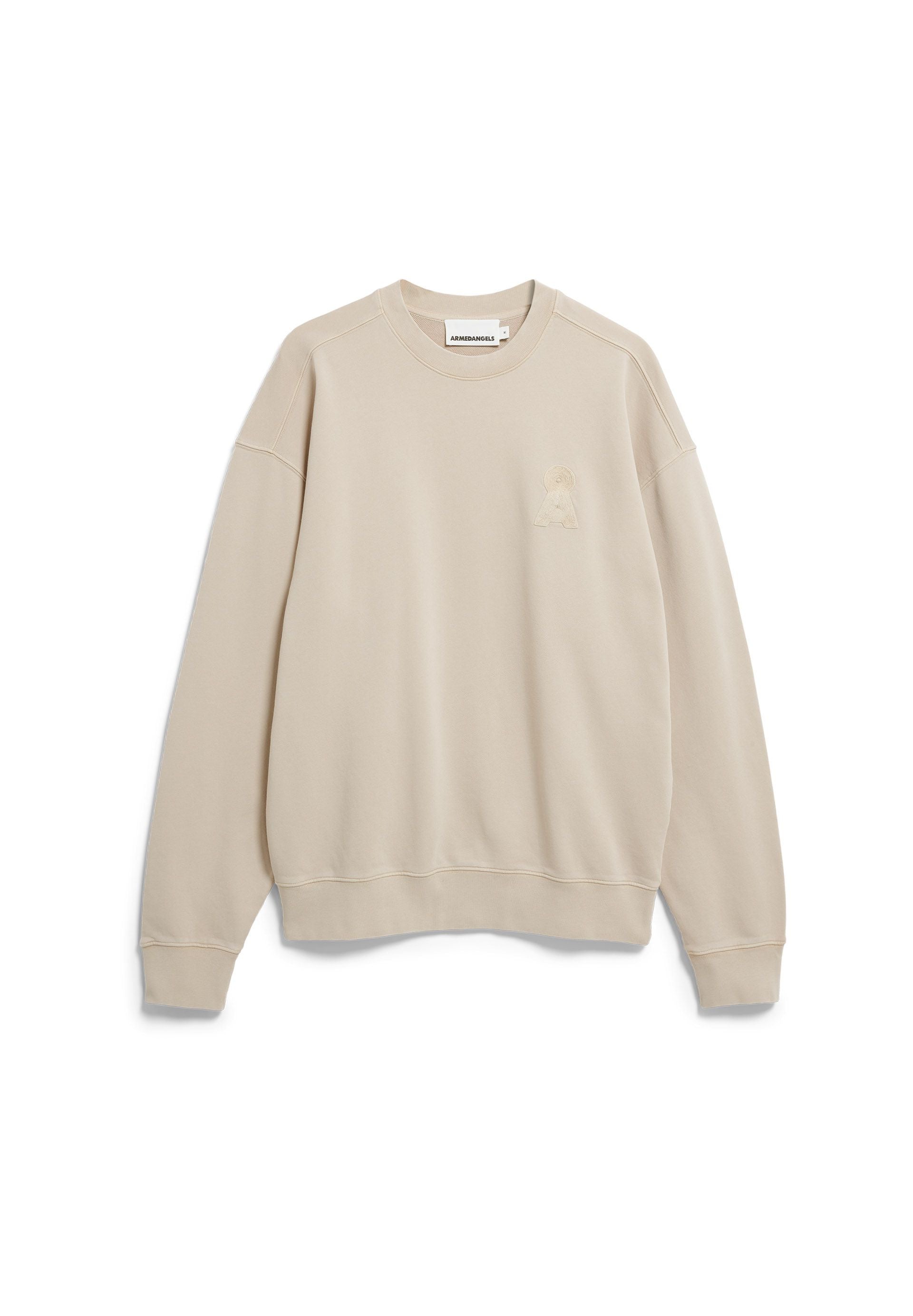 Sweatshirt aus Bio-Baumwolle Relaxed Fit - 3078-sand stone washed - Beige