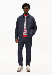 Overshirt HERRINGBONE aus Bio-Baumwolle - 802-rinse - Blau