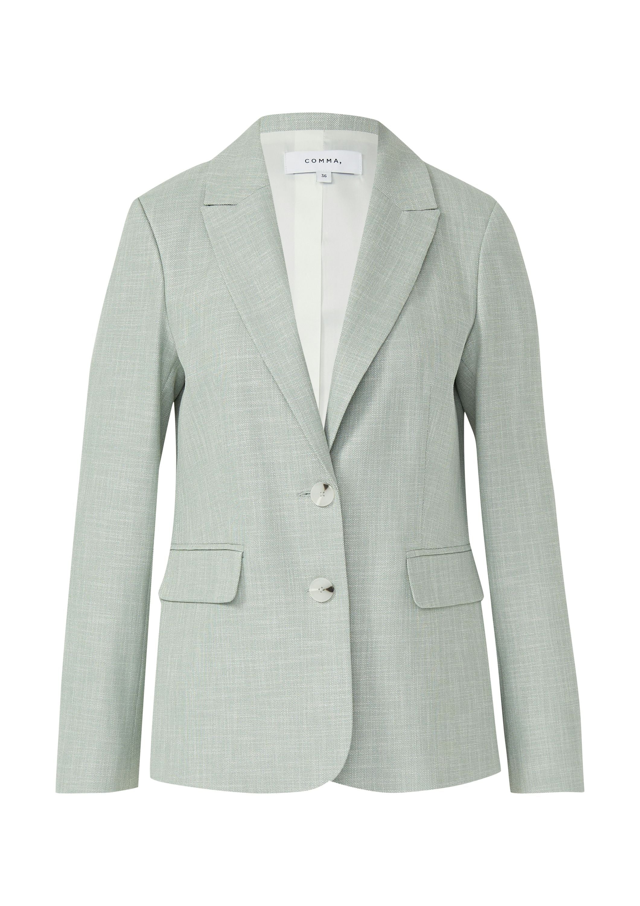 Blazer aus Viskosemix - 62K1-BLUE GREEN - Grün