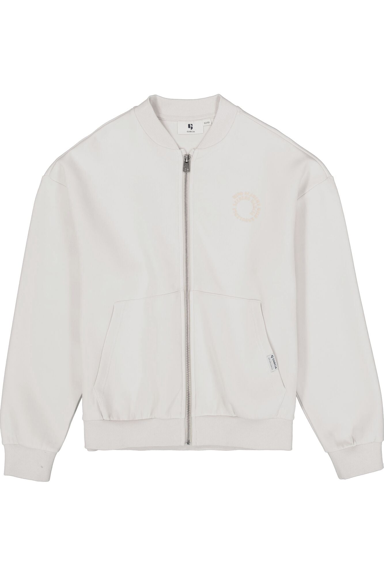 Sweatshirtjacke aus Baumwollmix - 4925-moonbeam - Creme