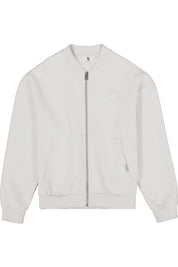 Sweatshirtjacke aus Baumwollmix - 4925-moonbeam - Creme