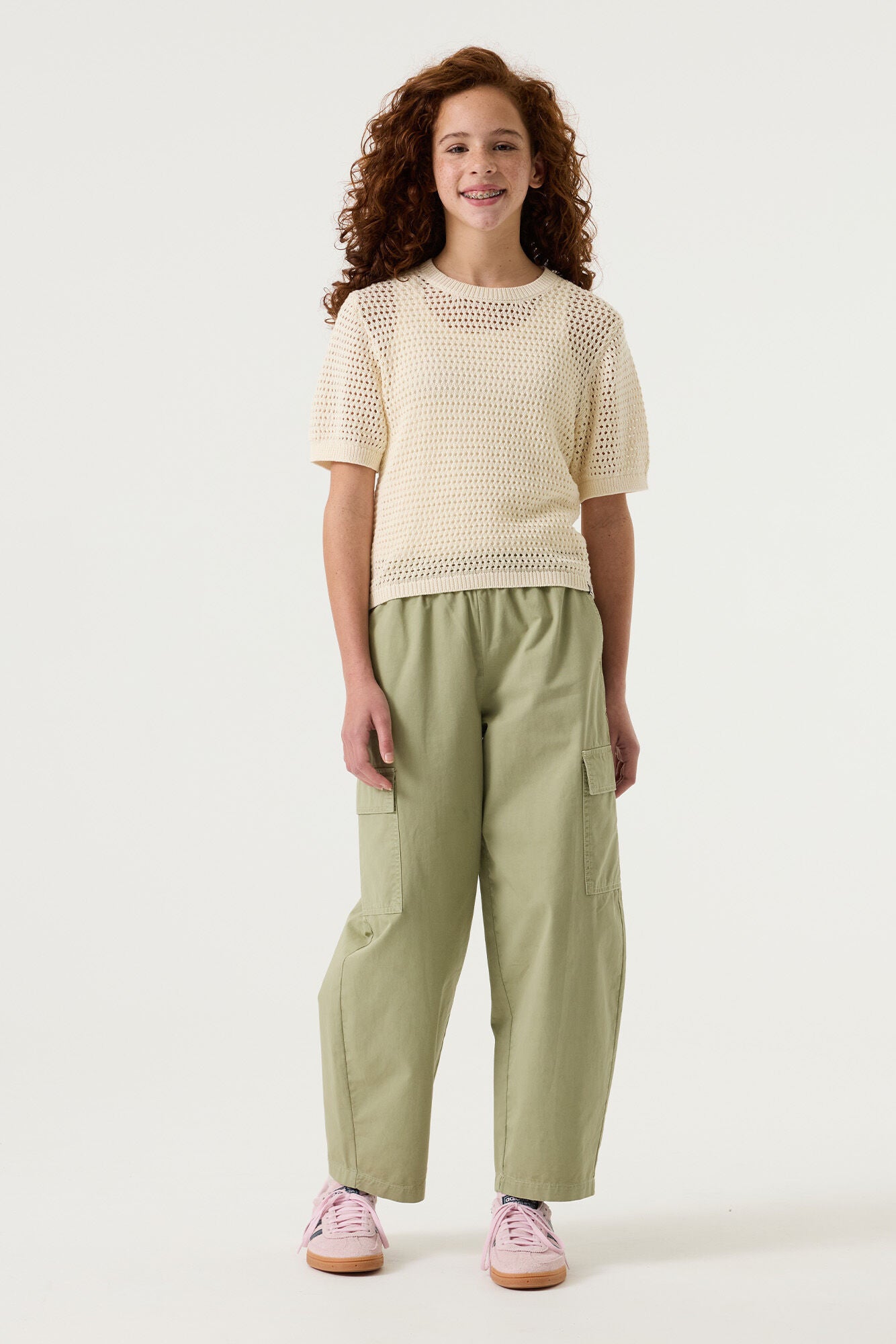 T-Shirt gehäkelt aus Baumwolle - 1448-ecru - Creme