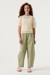 T-Shirt gehäkelt aus Baumwolle - 1448-ecru - Creme