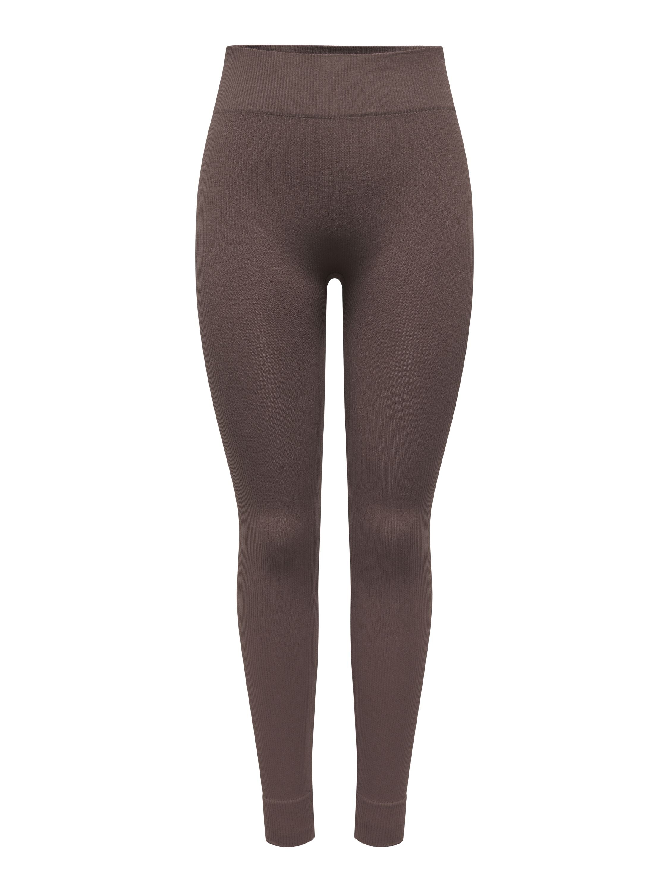 Leggings JAIA ATHLEISURE aus Rippstrick - Chocolate Martini - Braun