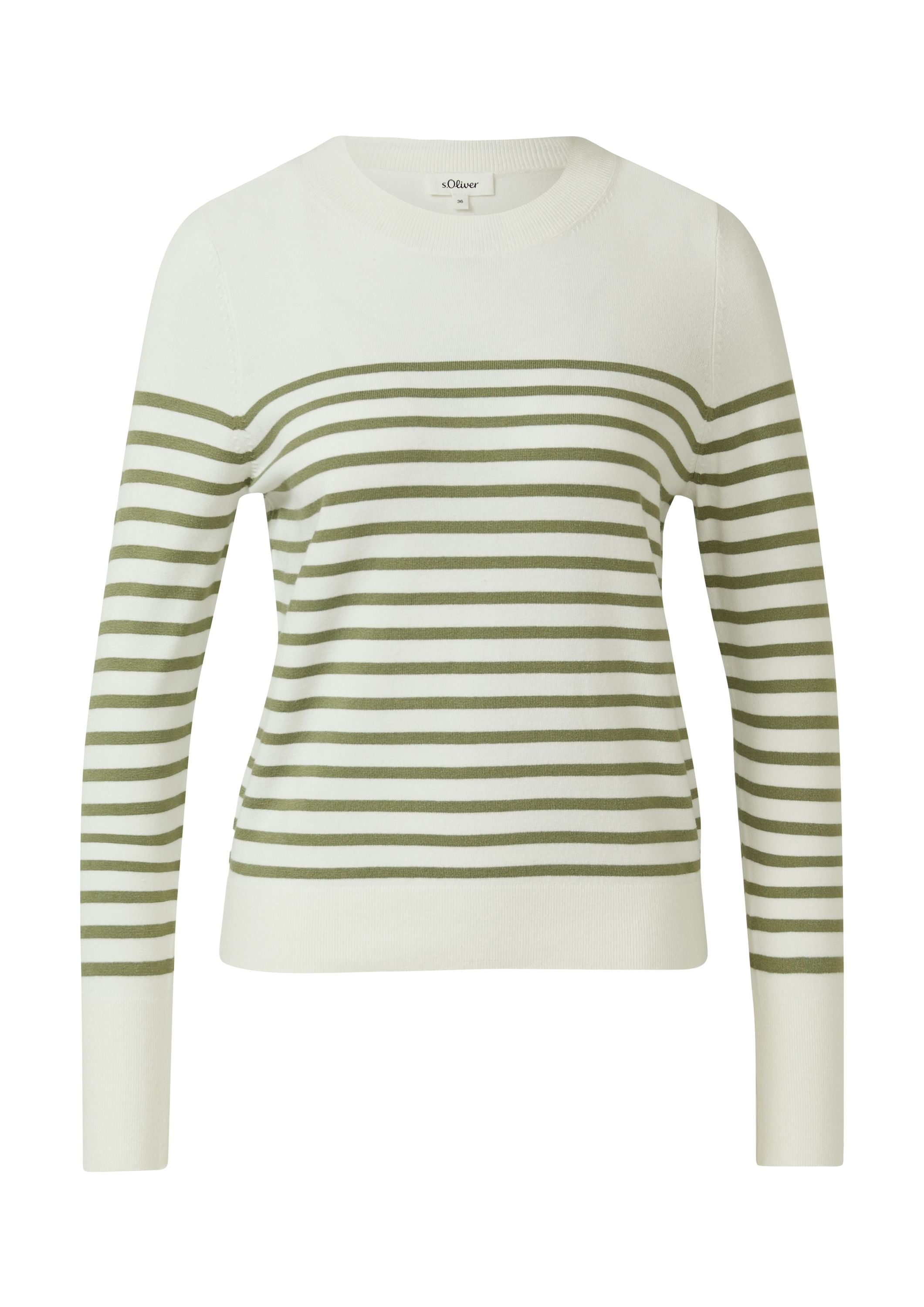 Strickpullover aus Viskosemix - 79H0-GREEN - Grün