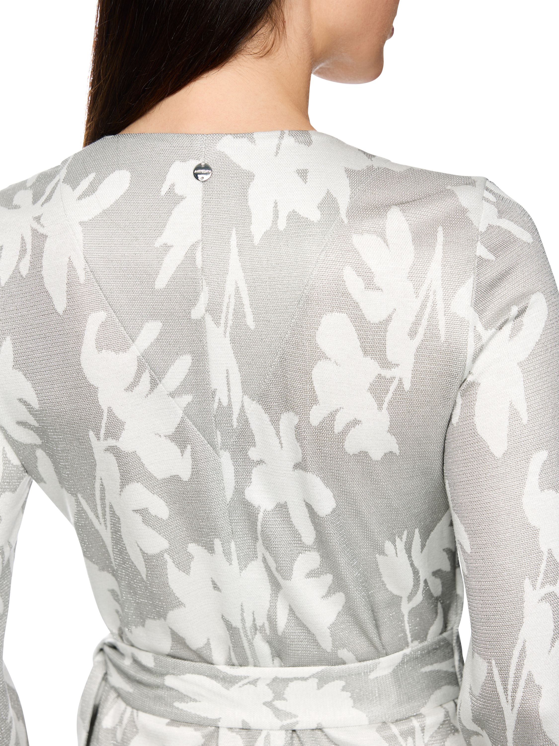 Wickelkleid Midi aus Viskosemix - 804 - Grau