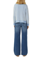 Strickpullover aus Baumwollmix - 51X0-BLUE - Blau