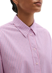 Bluse aus Baumwolle - 7940-Medium Pink_Multi_01 - Rosa