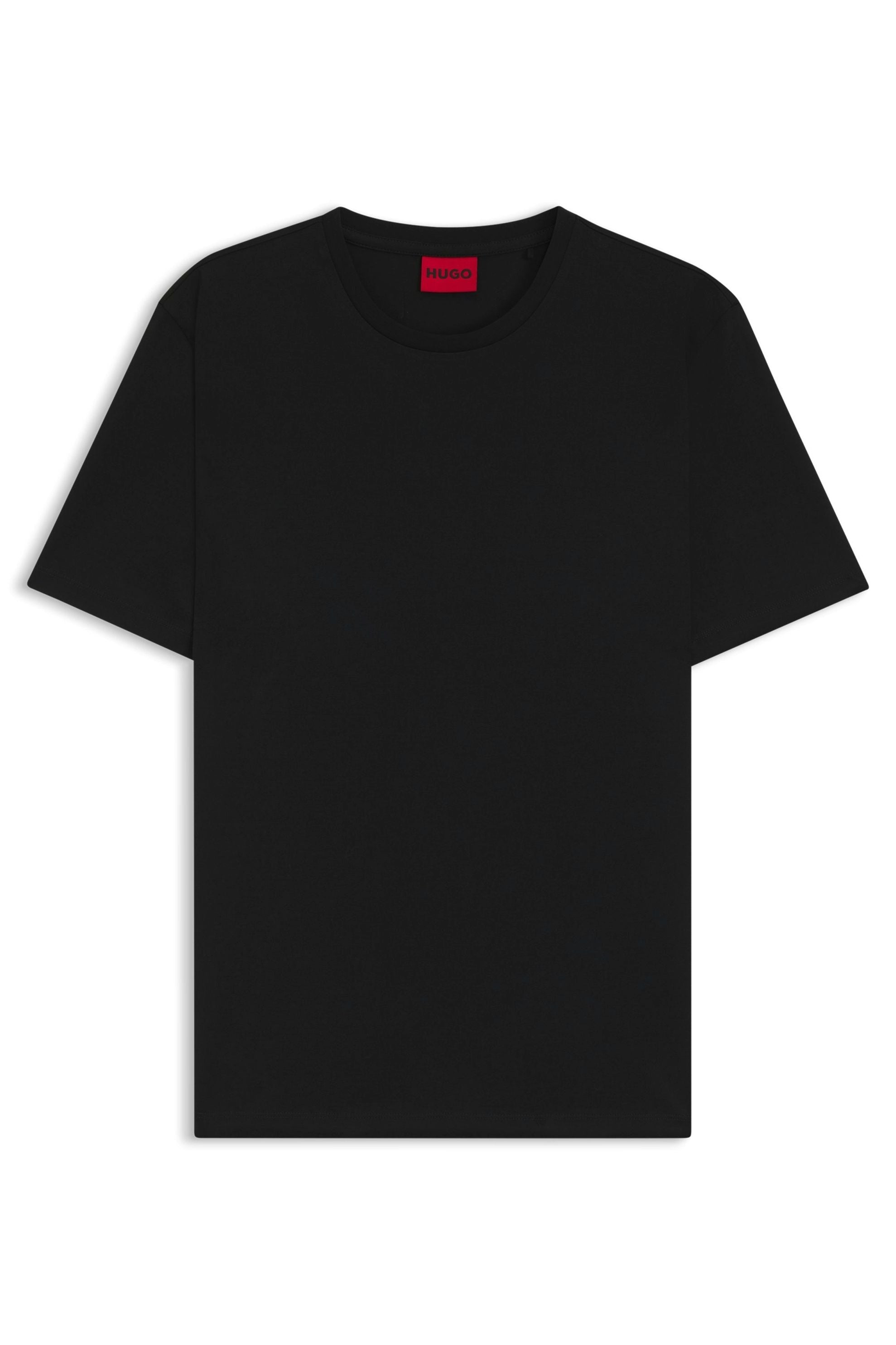 T-Shirt Slim Fit aus Baumwolle - 001-Black - Schwarz