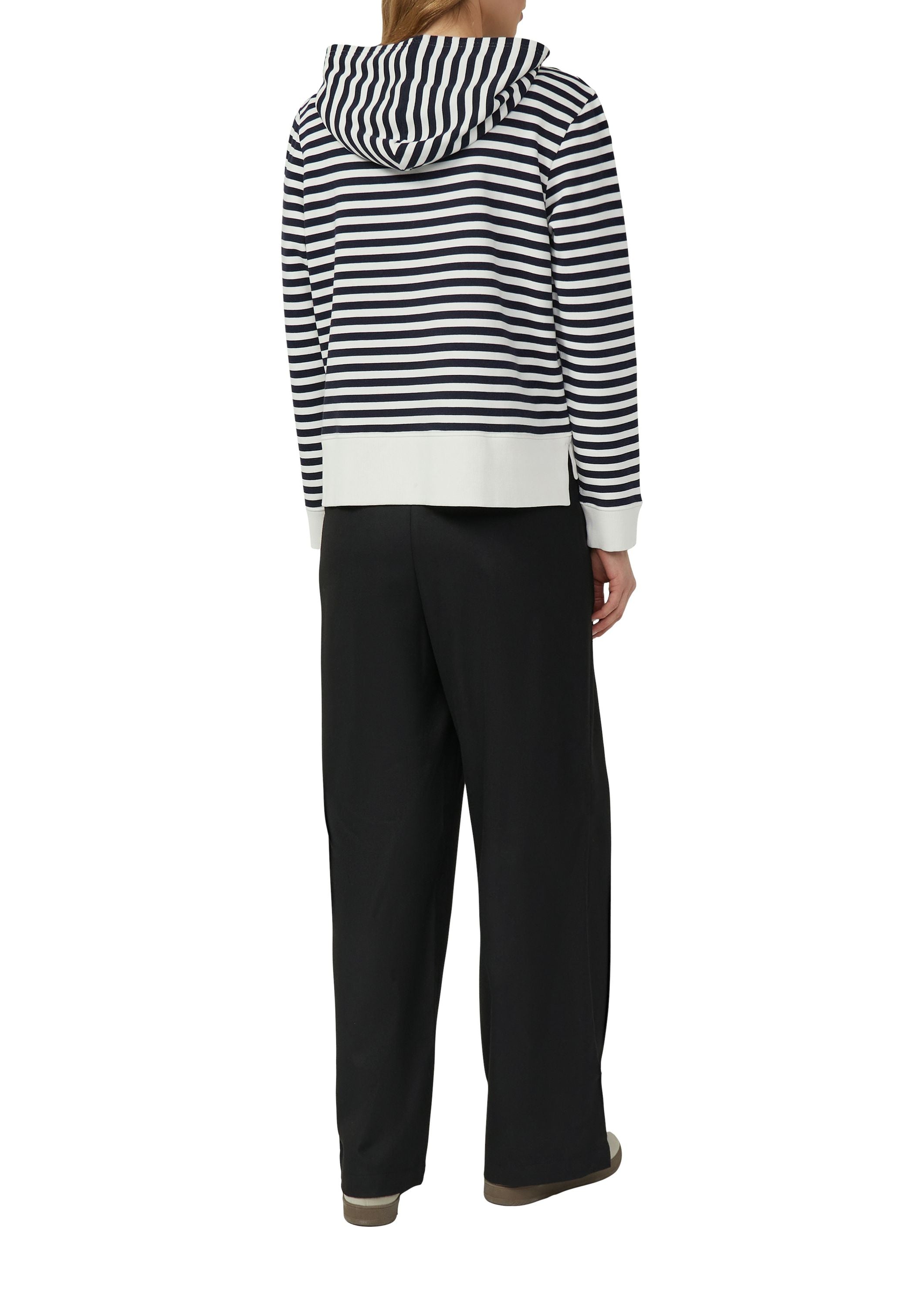 Sweathoodie aus Baumwollmix - 59G5-BLUE - Blau