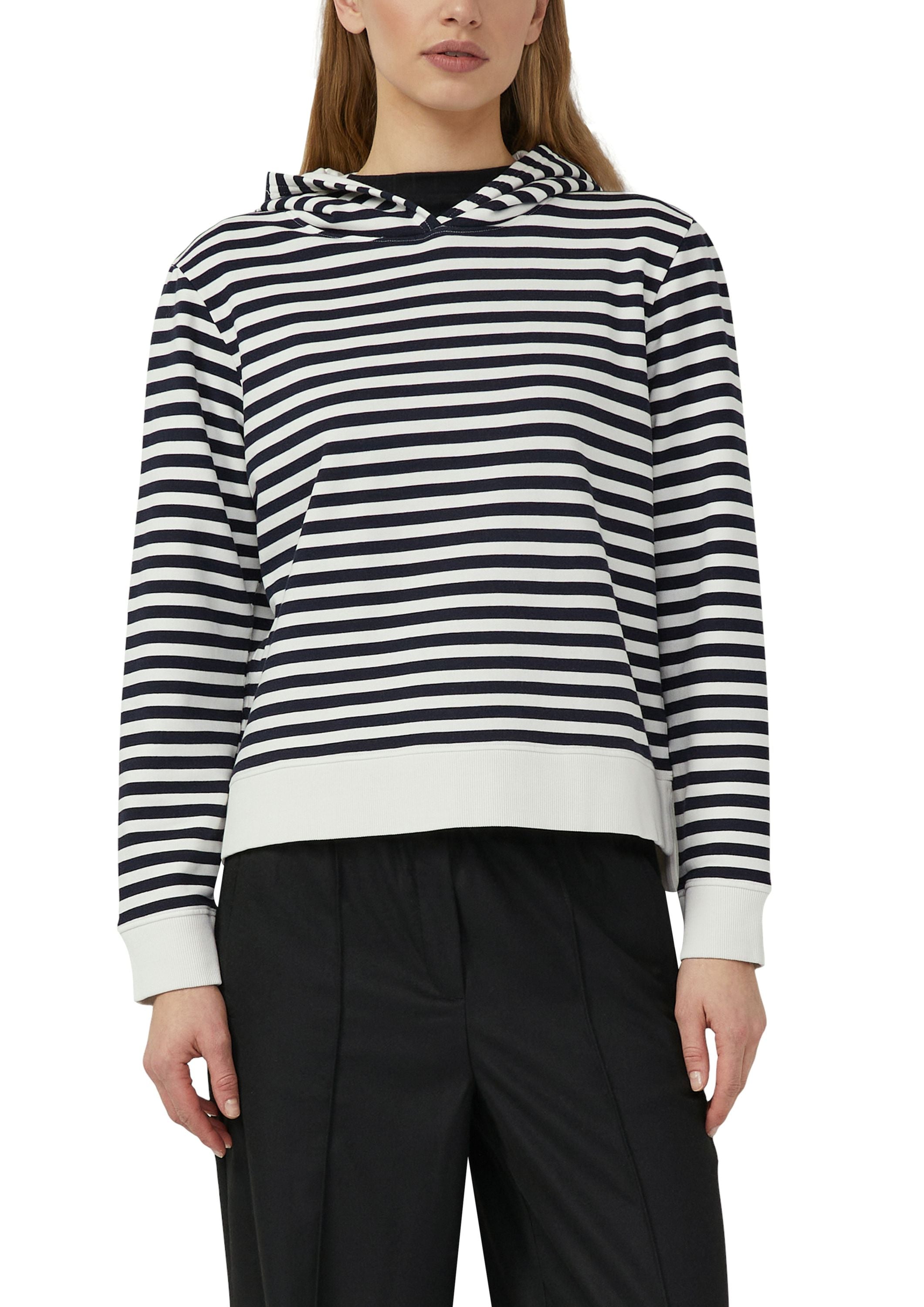 Sweathoodie aus Baumwollmix - 59G5-BLUE - Blau