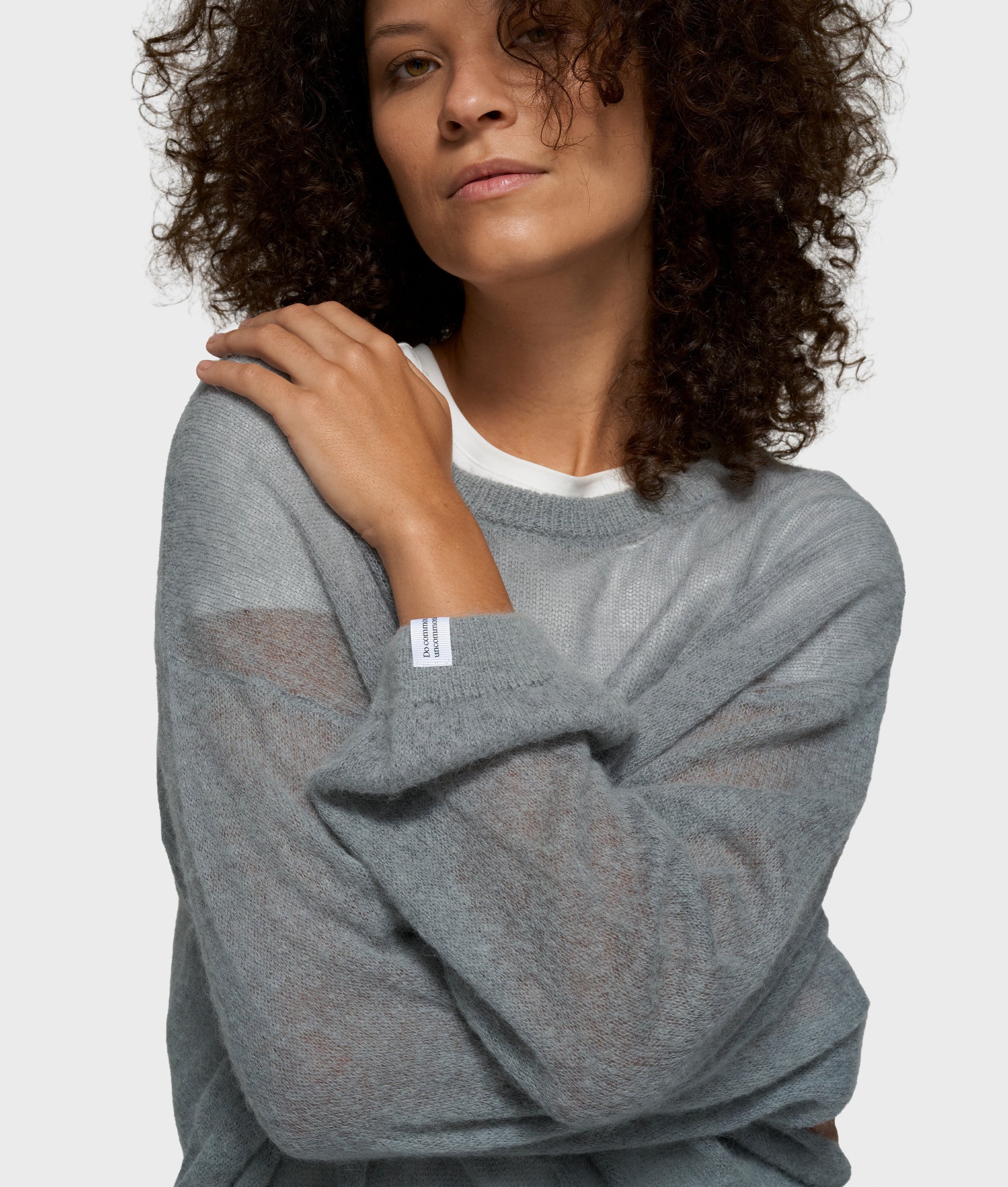 Strickpullover aus Alpakamix - 1329-light graphite - Grau