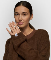 Strickpullover aus Alpakamix - 1322-dark truffle - Braun