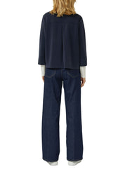 Sweatshirtjacke aus Modalmix - 5959-BLUE - Blau