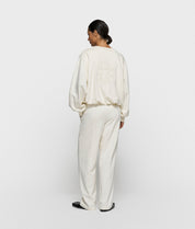 Sweatshirt Oversized Fit - 1324-pearl - Weiß