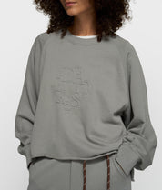 Sweatshirt Relaxed Fit - 1329-light graphite - Grau