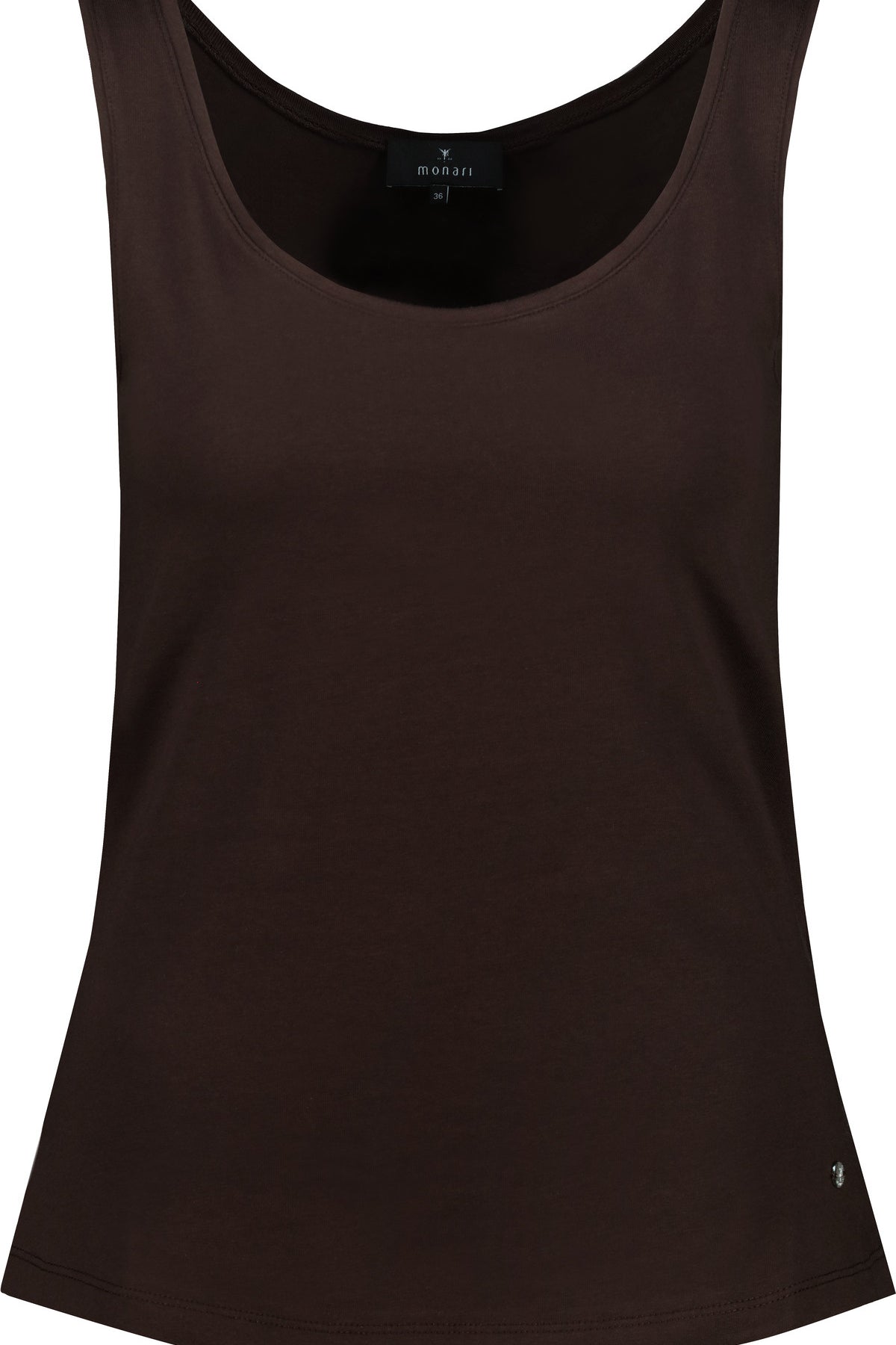 Tanktop Baumwollmix - 564 dark chocolate - Braun
