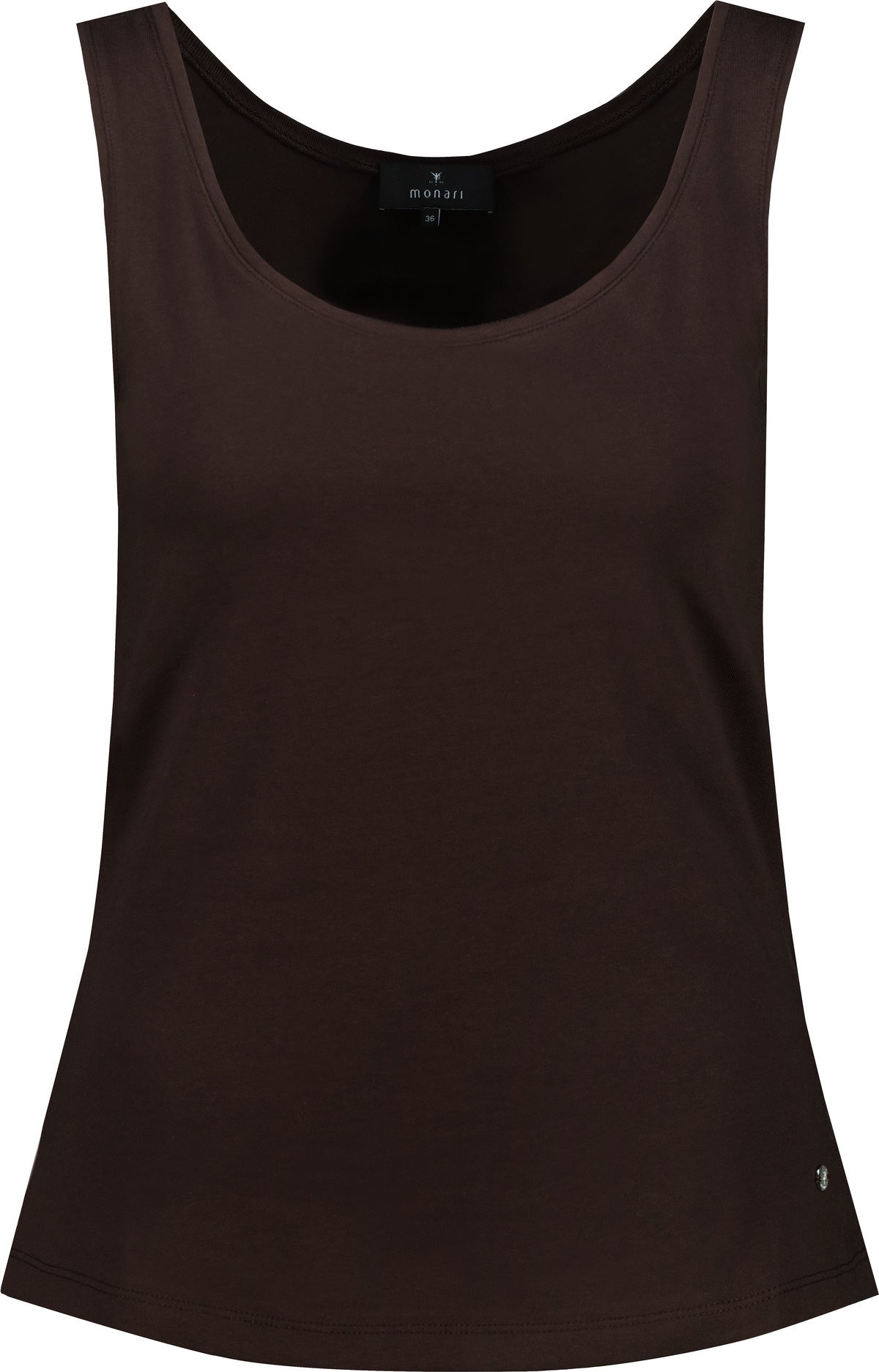 Tanktop Baumwollmix - 564 dark chocolate - Braun